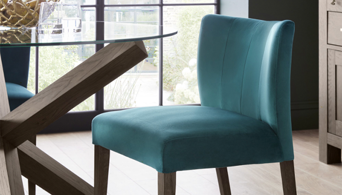 Sea green deals dining chairs